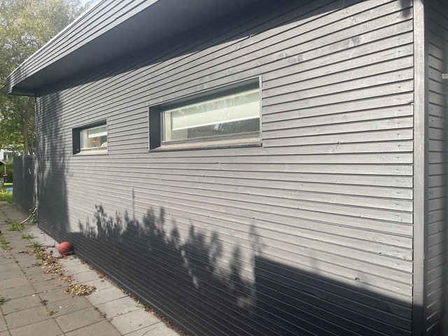 Træbeklædning - Efter